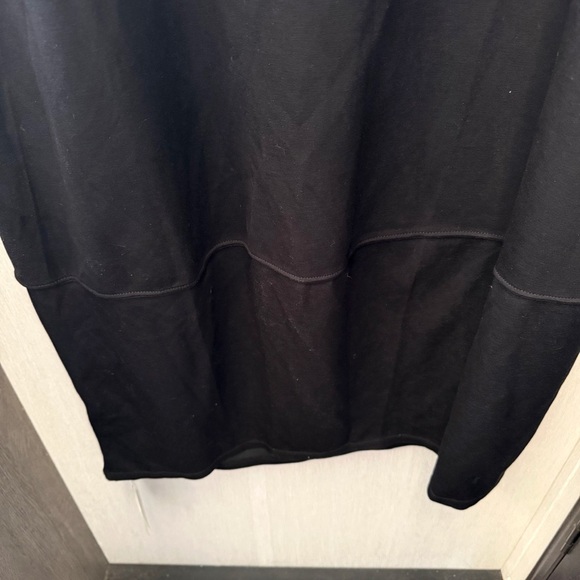 NWT Halara Black Sleeveless Midi Dress Plunge Back, Size XL - Picture 7 of 10